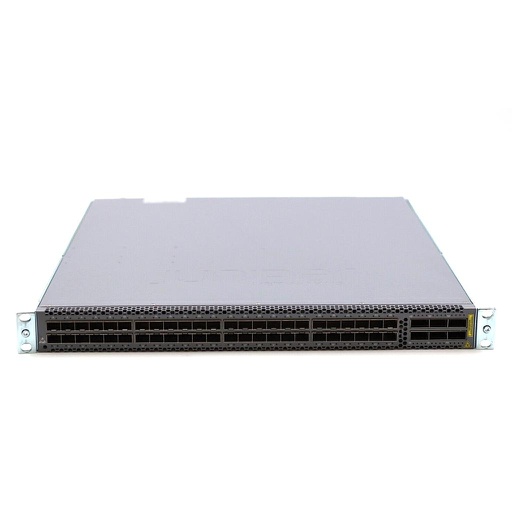 [QFX5100-48S-AFO] Juniper QFX5100, 48 SFP+/SFP ports, 6 QSFP ports, redundant fans, redundant AC power supplies, front-to-back airflow