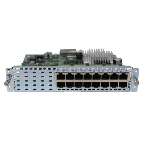 [SM-ES3G-16-P] Cisco Enhanced EtherSwitch SM, Layer 2/3 switching, 16 ports GE, POE capable