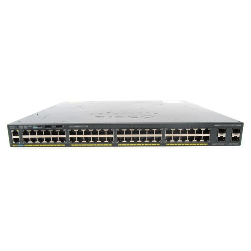 [WS-C2960XR-48TS-I] Cisco Catalyst 2960XR 48 10/100/1000 ports and 4 SFP module slots, with one 250W AC power supply, IP Lite