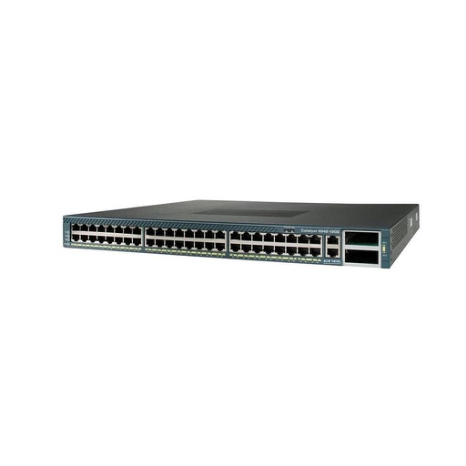 [WS-C4948-10GE-E] Cisco Catalyst 4948-10GE, Enterprise Services Image (OSPF, EIGRP, IS-IS, BGP, IPX, AppleTalk), one AC power supply, fan tray