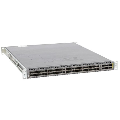 [QFX5100-48S-AFI] Juniper QFX5100, 48 SFP+/SFP ports, 6 QSFP ports, redundant fans, redundant AC power supplies, back-to-front airflow