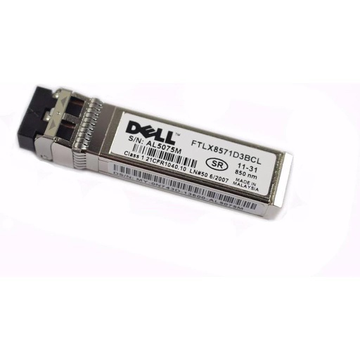 [N743D] Dell 10GBase-SR SFP+ 850nm, 300m, MMF, LC Dúplex Connector, Transceiver Module