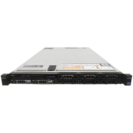 [PER620-8SFF-ENT] Dell PowerEdge R620, 8 SFF Drive Bays, CTO 1U; PERC S110 (SW RAID); Broadcom 5720 4x1GbE rNDC; iDRAC-7 (Enterprise)