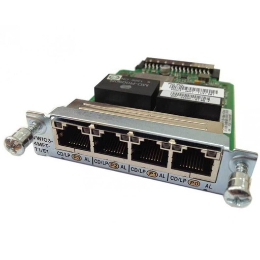 [VWIC3-4MFT-T1/E1] Cisco 4-Port 3rd Gen Multiflex Trunk Voice/WAN Interface Card - T1/E1