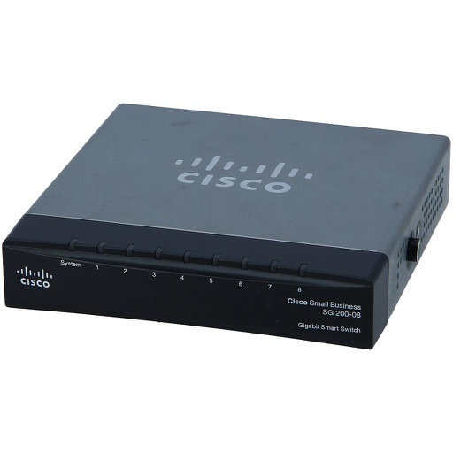 [SG200-08] Cisco Small Business 200 Series SG200-08 Smart Switch, 8-Port 10/100/1000